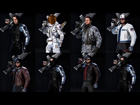 All Winter Soldier Skins in Marvel's Avengers