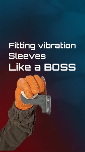 This is how you fit the vibration sleeves like a boss. No slipping off easy and ensure they stay in place. #howto #plumbing #HomeImprovement #DIY