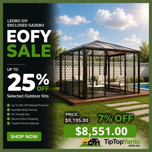 EOFY Sale: Save 7% on the Ledro DIY Enclosed Gazebo