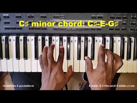 How to Play the C Sharp Minor Chord - C# Minor on Piano and Keyboard C#m, C#min