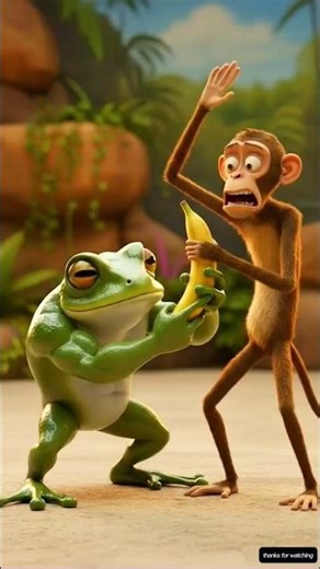 This Frog Took Over the Zoo… Until the Penguin Fought Back 🐸🐧 #ai #shorts