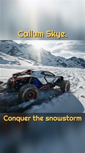 UNSTOPPABLE! Callum Skye Tears Through a Brutal Snowstorm 🌨️ #Shorts #EV #evolution #offroad