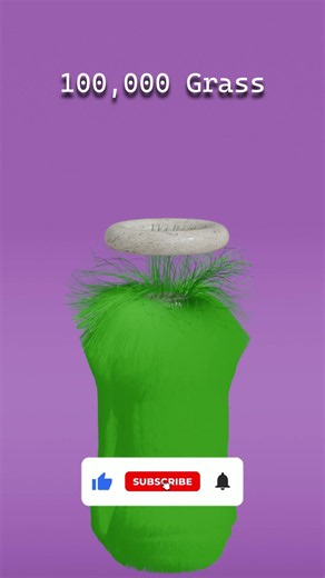 100,000 vs 100 Grass Simulation #blender #physics
