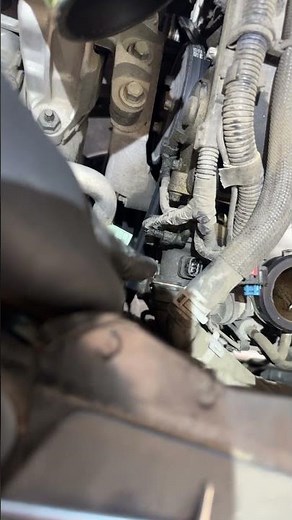 Chevy Trax thermostat with housing replacement #automobile #mechanic #diygarage #mechaniclife