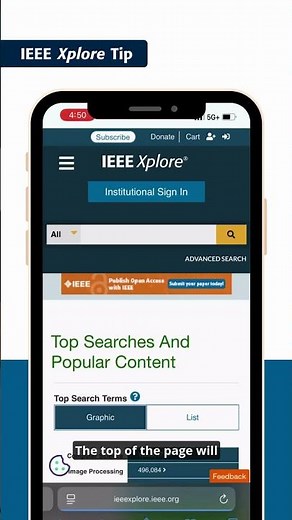 IEEE Xplore Tip: Top Search Terms