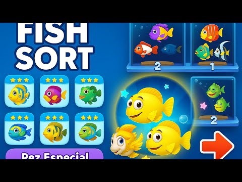 Fish Sort Temporada 6 Episodio 4 Gameplay walkthrough - Tutorial (iOS, Android)