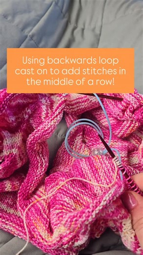 Katie | Knitting & Oils on Instagram: "🤍 Using backwards loop cast on to add stitches in the middle of a row 🤍 So many of you tell me how much you love this cast on. I find it a little too inconsistent for my main cast on but it works great when I need to cast on stitches in the middle of a row. Like here for the sleeves of my sweater. Save this post to remember this quick trick for using backwards loop cast on!"