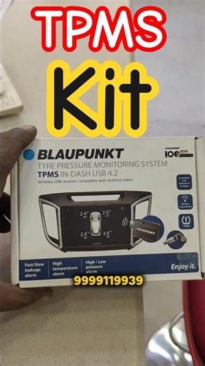 Car TPMS Kit Install 🔥 | Tyre Pressure Monitoring System | Safety Upgrade 🚗 #carvlog