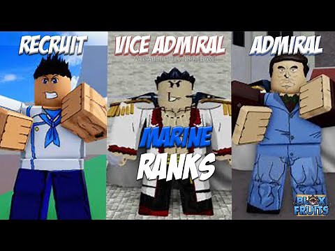 Every Marine Ranks in Blox fruits
