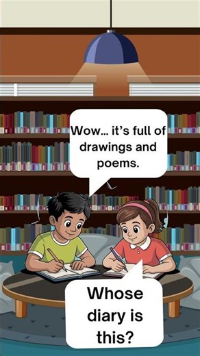 The Library Mystery 📚 | A Hidden Diary Story | Short English Conversation