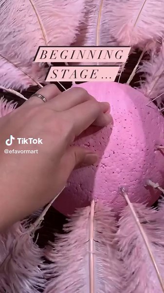 Stunning Custom Blooming Feather Wall Backdrop