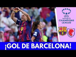 BARCELONA GOAL Ewa Pajor scores the 1-0 against LYON in the final | Women's Champions League