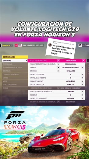 Configuración de Logitech para Forza Horizon 5