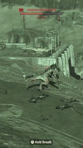 Taking Down Armored Deathclaw #fallout76