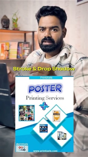 Yogesh Kumar l Graphic Design Mentor on Instagram: "Typography Series | Part 4: Stroke & Drop shadow Follow for more parts - @yogi.arts #TypographySeries #TextAlignment #DesignBasics #GraphicDesignTips #TypographyDesign VisualHierarchy DesignEducation CreativeLearning DesignSkills"