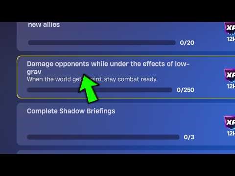 Easily Damage opponents while under the effects of low-grav || Fortnite Week 11 Quests