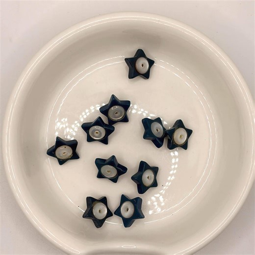 Vintage Blue Plastic Star Buttons - Etsy