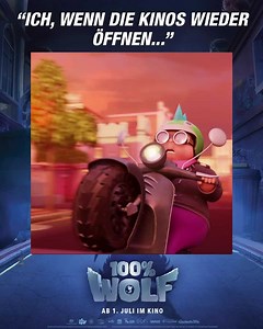 1K views · 15 reactions | Wir, wenn die Kinos endlich wieder deutschlandweit öffnen! Denn: Kino ist der beste Hitzeschutz ☀️ Am 1. Juli startet gleich einer unserer Lieblingsfilme des Jahres: 100% WOLF = 100% Spaß für die ganze Familie. Nicht verpassen! | Constantin Film | Facebook