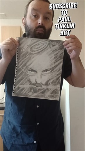 cool trippy unique self portrait pencil drawing
