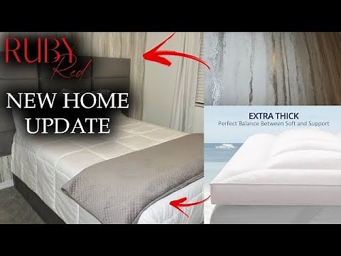 Guest Bedroom Reveal | Extra Thick Cooling Mattress Topper Review | Ruby Red