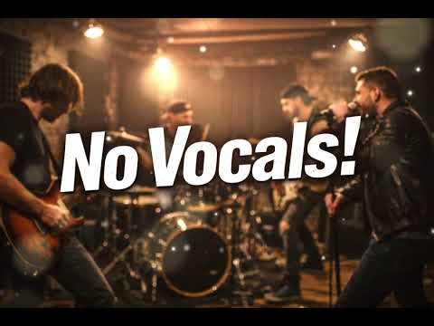 No Vocals! Rock Backing Track for Drums & Singing – Space Drums