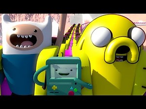 🔴VR 360° Adventure Time Roller Coaster Video