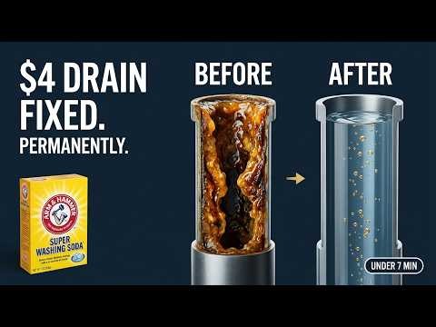 $4 Fixes Any Slow Drain Under 7 Minutes Only!