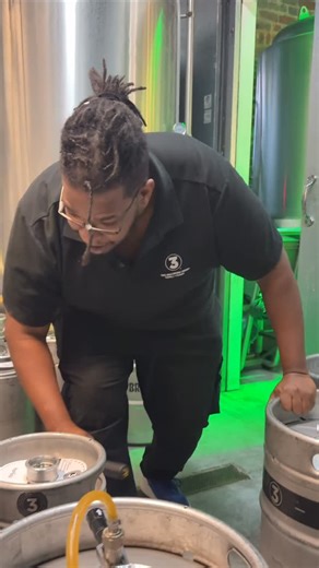 Three Roads Brewing_FARM on Instagram: "How we made it through school without anyone explaining the difference between tapping a keg and tapping on a keg still blows my mind. I guess some lessons you only learn when you’re out here actually doing the work. 🤷‍♂️🍺 #threeroadsbrewingco #virginia #webrewcommunity #cheers #craftbeer #beer #fyp"