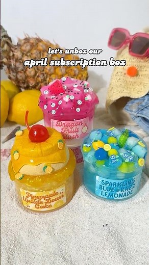 Unboxing Spring Breakers Slimes 😎 shop April Sub Box on www.snoopslimes.co