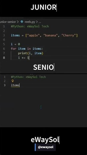 Python Tip: Use enumerate() Instead of Manual Counter!