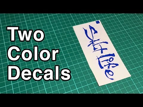 How to make two color decals using Silhouette cameo 4