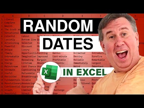 Excel Random Date or Random Date and Time - Episode 2524