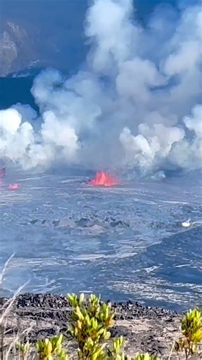 Watching a Volcano Erupt Up Close Feels Unreal 🌋