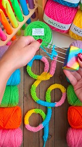 5.2M views · 26K reactions | Crochet and knitted i-cords, in this tutorial from Naztazia, can be made with an i-cord tool with hooks similar to braids, latch rugs, and knitting machines for handles, ties, ribbon, cords, and wire art. #reels #crochet #knitting #artist #yarn #braids #icord #makersgonnamake #crocheting #tutorial #naztazia | Naztazia | Facebook