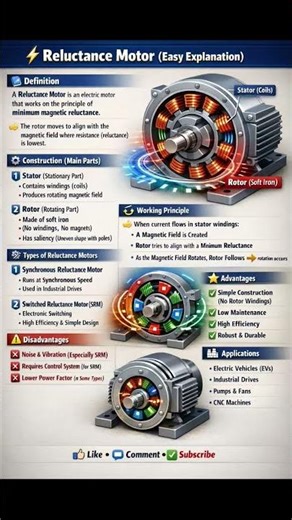 Reclutance Motor#ReluctanceMotor #ElectricMotors #MotorTechnology #Engineering #Automation