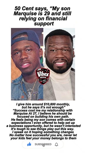 50 Cent Says Son Marquise Gets $10,800 Monthly: "It's Never Going To Be Enough" 😔 #50cent