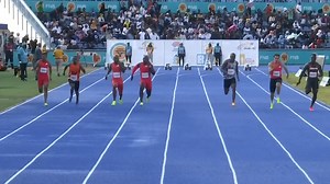 9.90 🌪️ Akani Simbine left it all on the track at the Botswana Golden Grand Prix 😤 #ContinentalTourGold | World Athletics