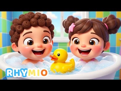 Bath Time Song for Toddlers 🛁 | Rhymio Nursery Rhymes