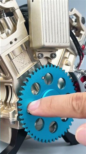 Vortrixe All-Metal Mini V8 engine kit #mechanic #DIYKits #miniatureengine #V8engine