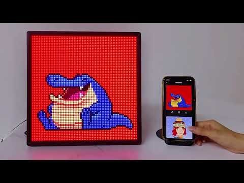LED-Pixel-Display, 64 x 64 RGB-LED-Matrix-Panel, programmierbares Pixel-
