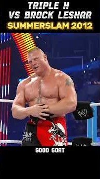 Triple H VS Brock Lesnar | No Disqualification Match | SummerSlam 2012 | EDIT 🔥