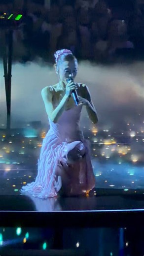 This girl is overworked. In the past 3 yearsShe got a divorce, released and promoted an album, She released a major musical that had two extensive promo runs over two years including TV specials, she's currently on tour, she'll be releasing an album in weeks, she just wrapped shooting a new movie and after this tour, she's going to be starring in a West End musical that's already rehearsing.