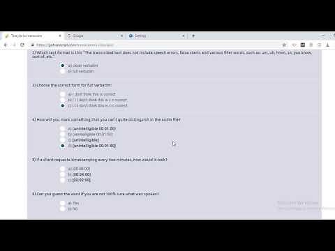 How to Pass the GoTranscript Audio Test - May 2019
