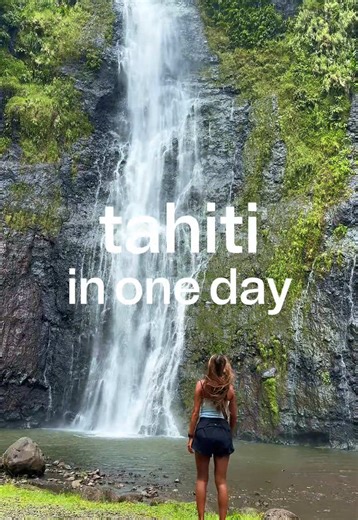 if you have a transit day in tahiti, you can see it all with a car! here are some stops i would recommend - this took us around 8 hours total 🚗 #tahiti #travel