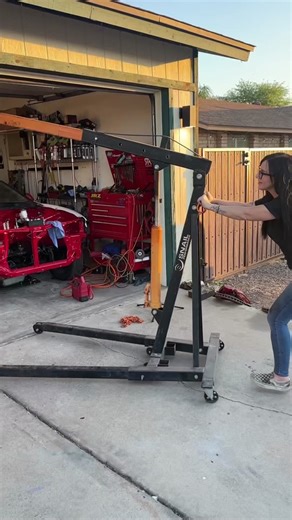 Removing K24 Engine Stand | Engine Hoist Process