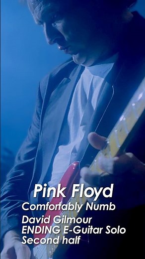 PINK FLOYD『Comfortably Numb | David Gilmour ENDING E-Guitar Solo Second half Ⅲ』#pinkfloyd