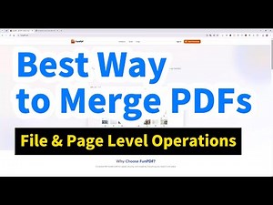 How to Merge PDF Files Online Free - Complete Tutorial