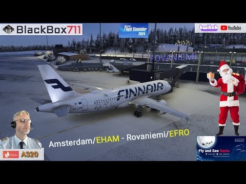 VATSIM - Fly and see Santa 2025 | FENIX A320 from Amsterdam to Rovaniemi