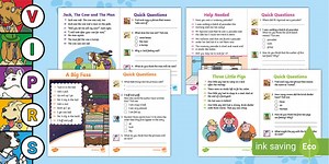 Phonetically-Decodable 60-Second Reads: Traditional Tales (Phases 2-5) Activity Pack
