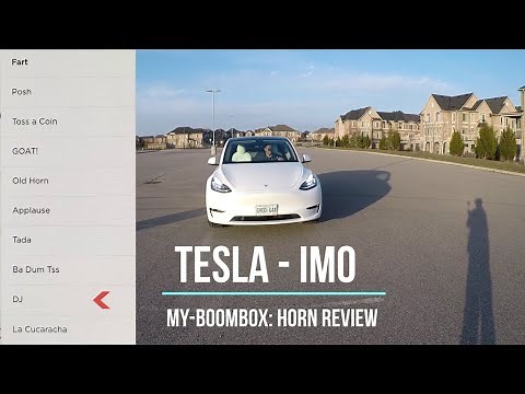 Tesla Model Y - Boombox Horn Review